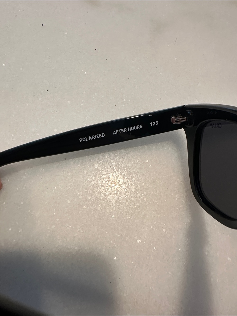 QUAY After Hours Black Square Polarized Sunglasses - Picture 4 of 6